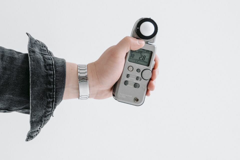 a light meter, a tool for measuring light levels at home to assess lucky bamboo sunlight needs